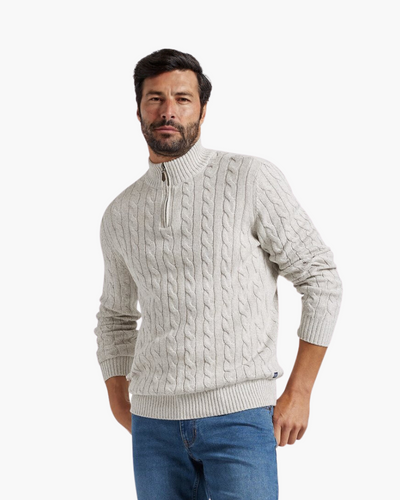 Jersey Half-Zip de Algodón Premium