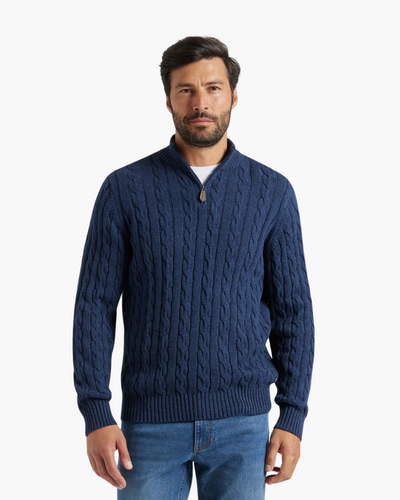 Jersey Half-Zip de Algodón Premium
