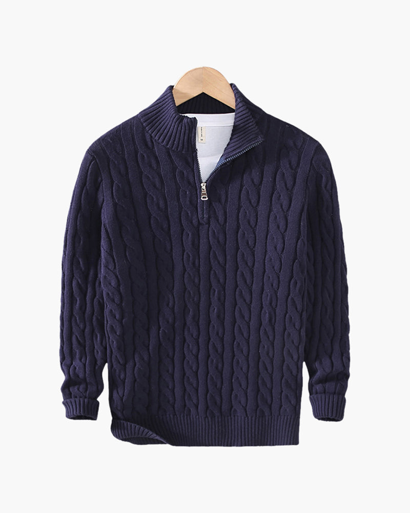 Jersey Half-Zip de Algodón Premium