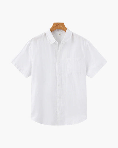 Camisa de Lino Manga Corta