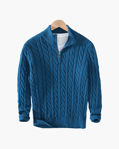 Jersey Half-Zip de Algodón Premium