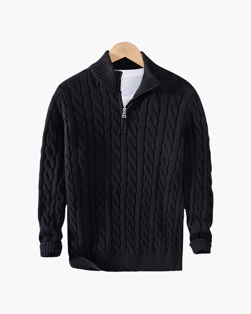 Jersey Half-Zip de Algodón Premium